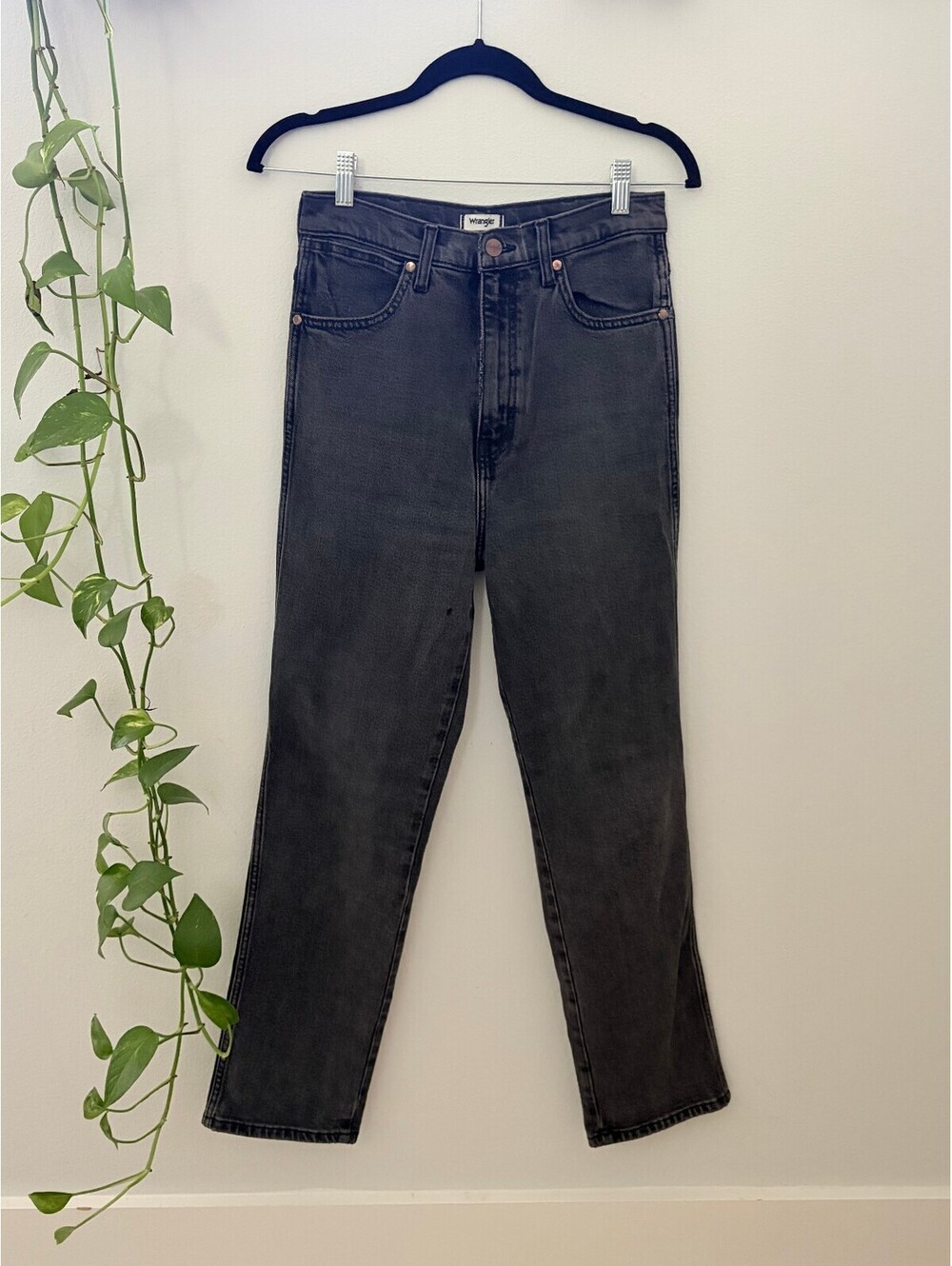 Wrangler Wild West High Rise Straight Leg Jeans W: 27"